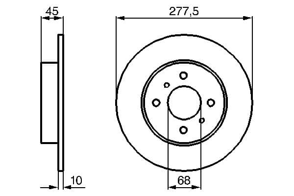 Bosch BD1035 Fren diski; arka küçük görsel 5