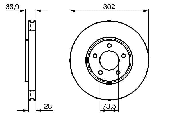 Bosch BD959 Fren diski; ön küçük görsel 5