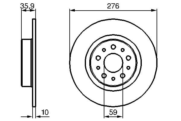 Bosch BD961 Fren diski; arka küçük görsel 5