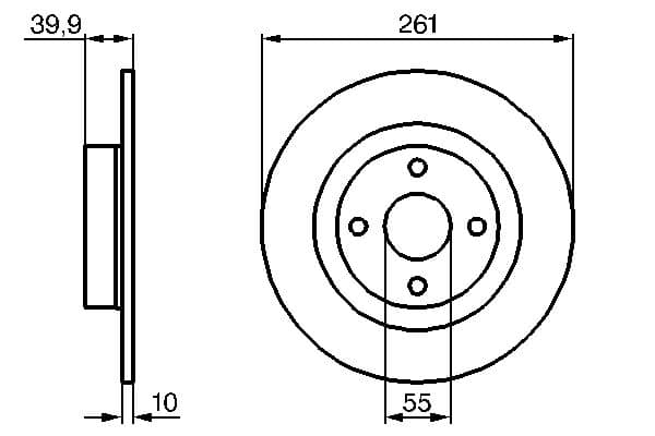 Bosch BD969 Fren diski; arka küçük görsel 5
