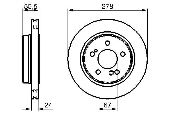 Bosch BD973 Fren diski; arka küçük görsel 5