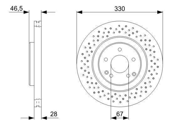 Bosch BD974 Fren diski Premium2; ön küçük görsel 5