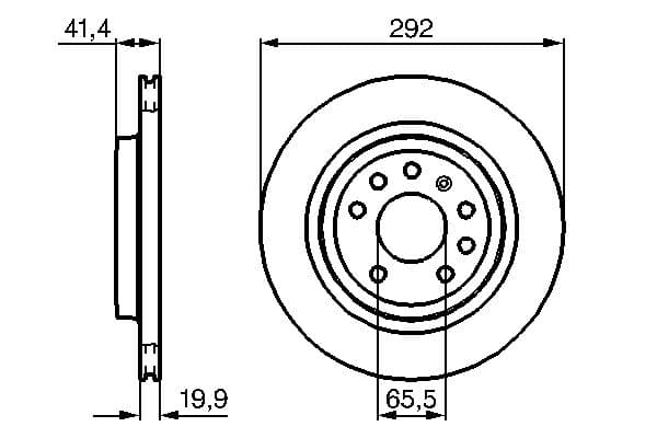 Bosch BD979 Fren diski; arka küçük görsel 5