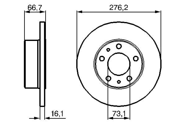 Bosch BD989 Fren diski; arka küçük görsel 5