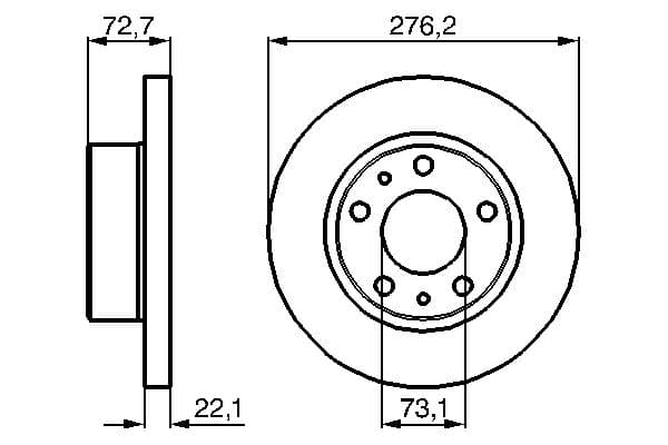 Bosch BD990 Fren diski; ön küçük görsel 5