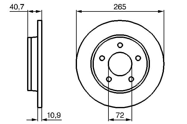 Bosch BD2216 Fren diski Premium1; arka küçük görsel 5