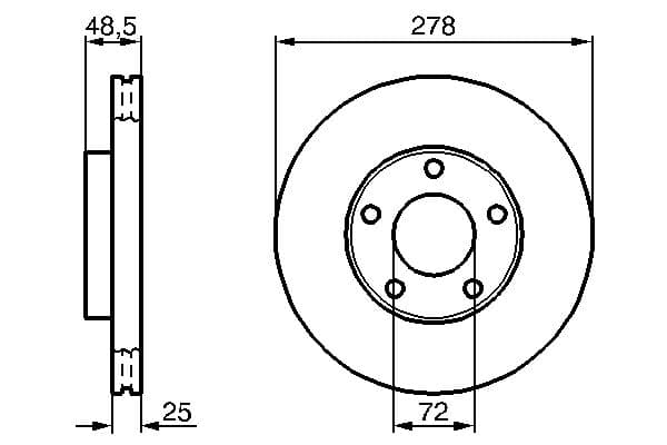 Bosch BD2207 Fren diski Premium1; ön küçük görsel 5