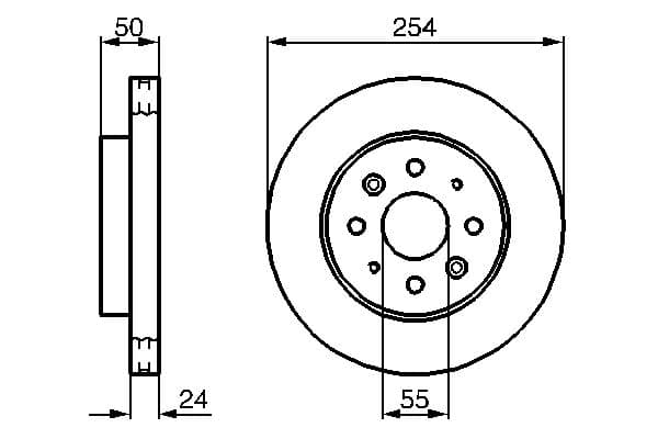 Bosch BD1097 Fren diski; ön küçük görsel 5