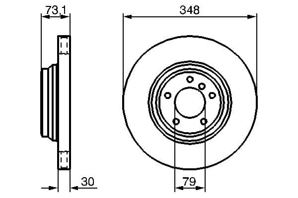Bosch BD1143 Fren diski; ön küçük görsel 5