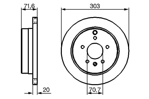 Bosch BD1146 Fren diski; arka küçük görsel 5