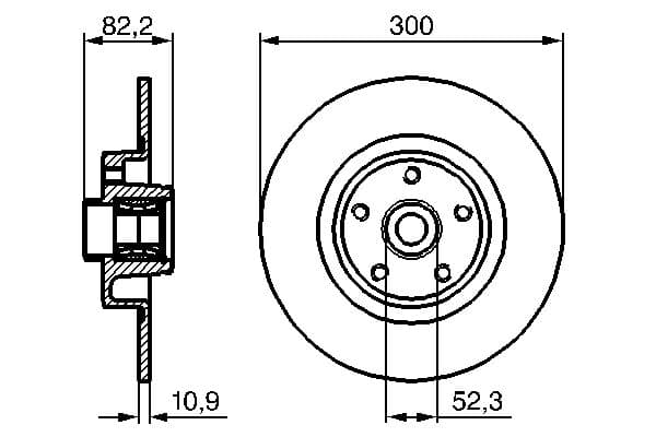 Bosch BD1129 Fren diski; arka küçük görsel 5