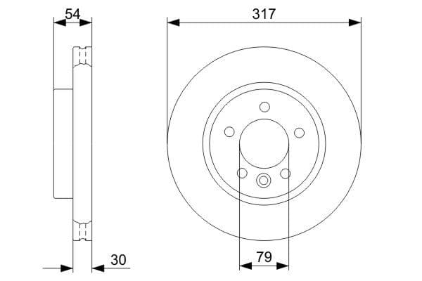 Bosch BD1150 Fren diski Premium1; ön küçük görsel 5