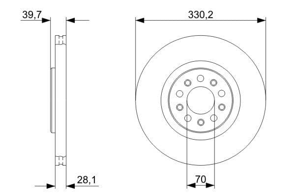 Bosch BD1153 Fren diski Premium2; ön küçük görsel 5
