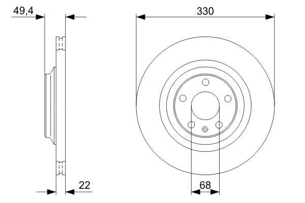 Bosch BD1162 Fren diski Premium2; arka küçük görsel 5