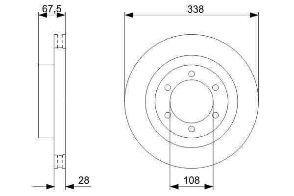 Bosch BD1167 Fren diski; ön küçük görsel 5