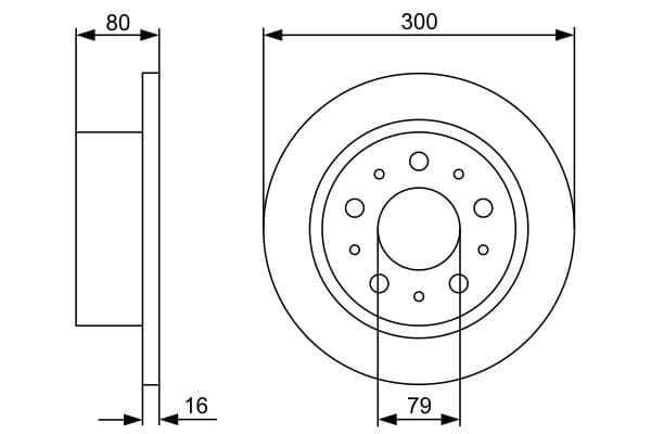 Bosch BD1221 Fren diski; arka küçük görsel 5