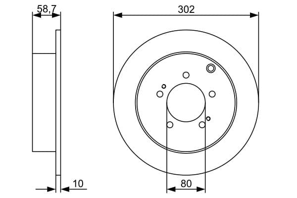 Bosch BD1222 Fren diski; arka küçük görsel 5