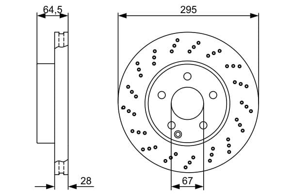 Bosch BD1227 Fren diski; ön küçük görsel 5