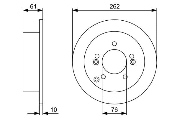 Bosch BD1230 Fren diski; arka küçük görsel 5
