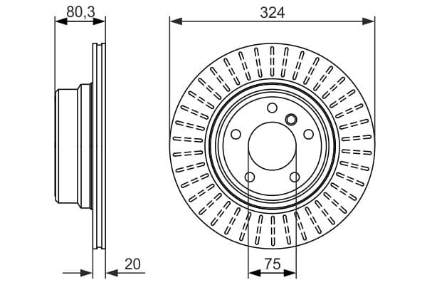Bosch BD1235 Fren diski; arka küçük görsel 5