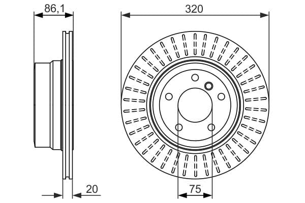 Bosch BD1236 Fren diski; arka küçük görsel 5