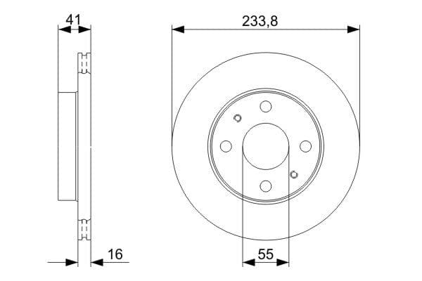Bosch BD1196 Fren diski; ön küçük görsel 5