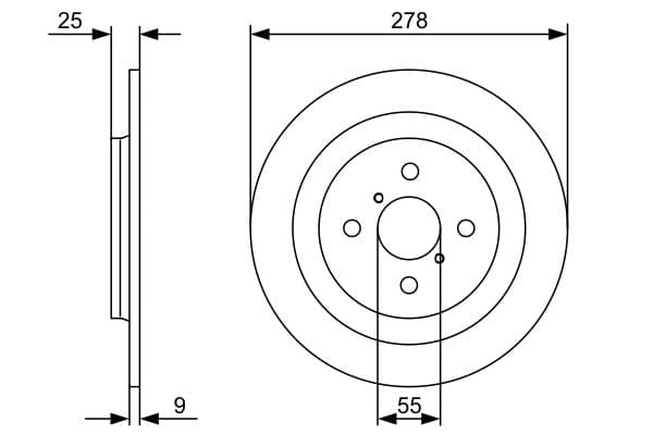 Bosch BD1238 Fren diski; arka küçük görsel 5