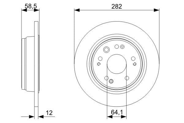 Bosch BD1203 Fren diski; arka küçük görsel 5