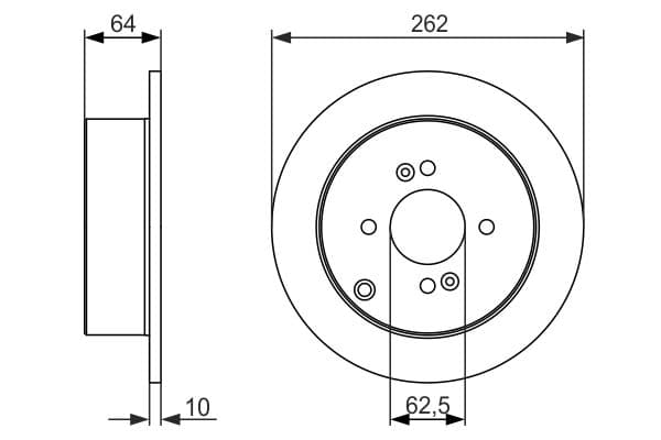 Bosch BD1242 Fren diski; arka küçük görsel 5