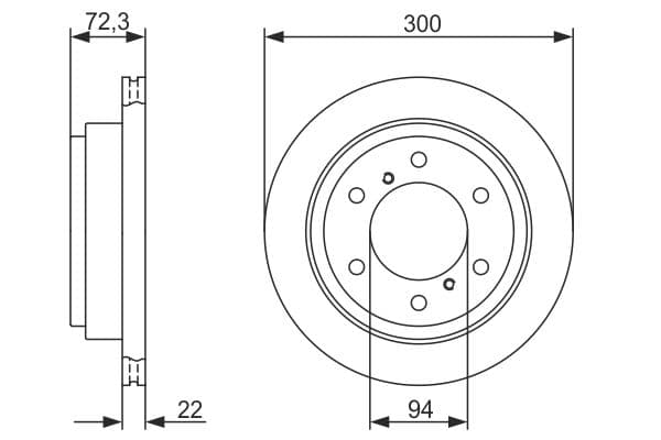 Bosch BD1211 Fren diski; arka küçük görsel 5