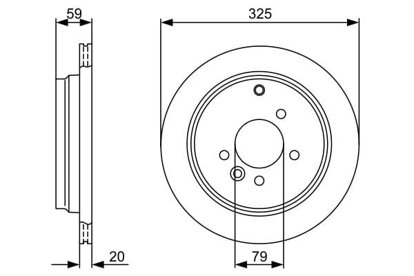 Bosch BD1243 Fren diski; arka küçük görsel 5