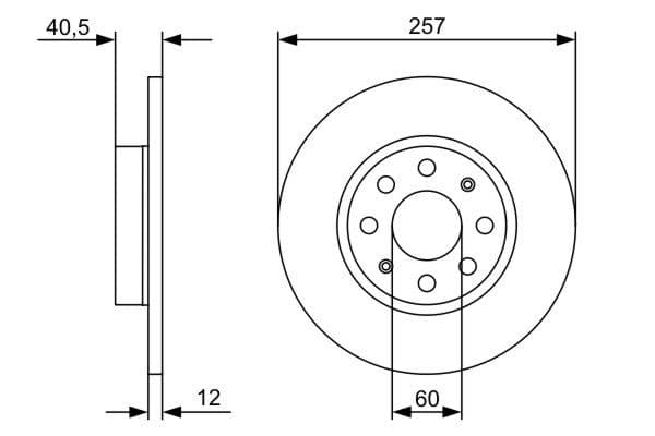 Bosch BD1298 Fren diski Premium2; ön küçük görsel 5