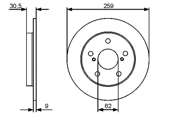 Bosch BD1310 Fren diski; arka küçük görsel 5