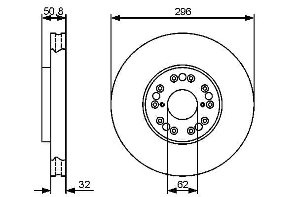 Bosch BD1314 Fren diski; ön küçük görsel 5