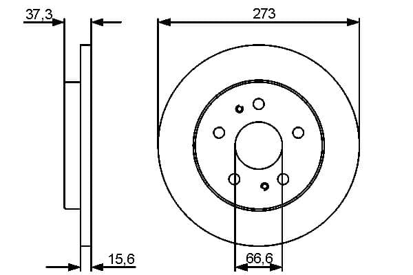 Bosch BD1263 Fren diski; ön küçük görsel 4