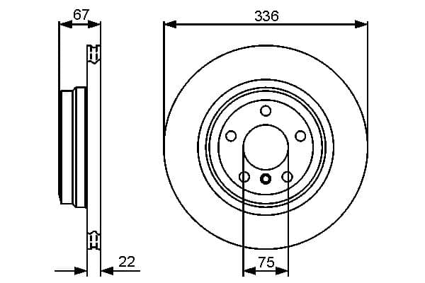 Bosch BD1280 Fren diski; arka küçük görsel 5