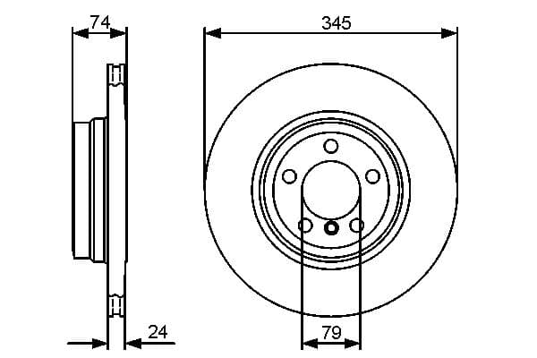 Bosch BD1281 Fren diski; arka küçük görsel 5