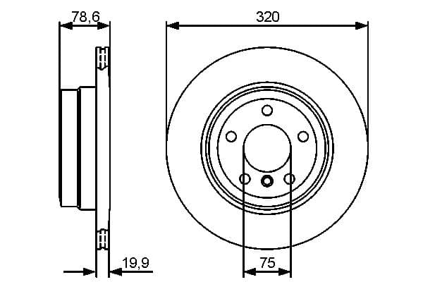 Bosch BD1320 Fren diski; arka küçük görsel 5