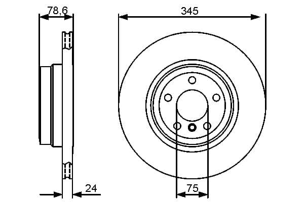 Bosch BD1321 Fren diski; arka küçük görsel 5