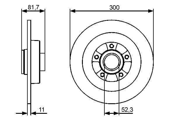 Bosch BD1466 Fren diski; arka küçük görsel 5