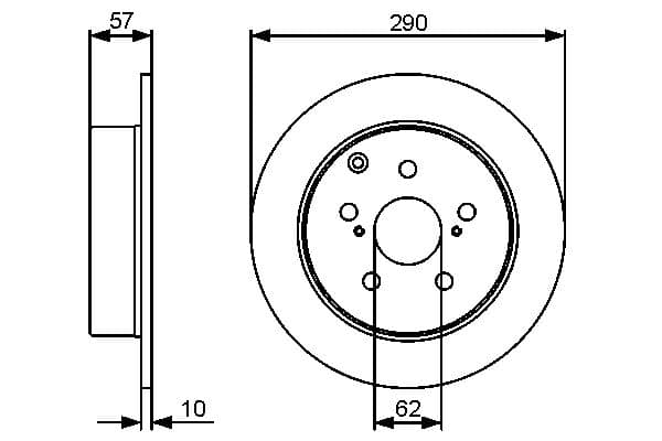 Bosch BD1283 Fren diski; arka küçük görsel 5