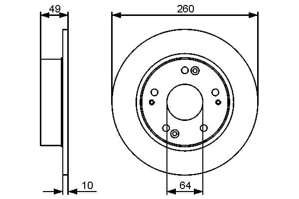 Bosch BD1284 Fren diski; arka küçük görsel 5