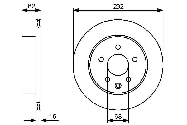 Bosch BD2112 Fren diski; arka küçük görsel 5