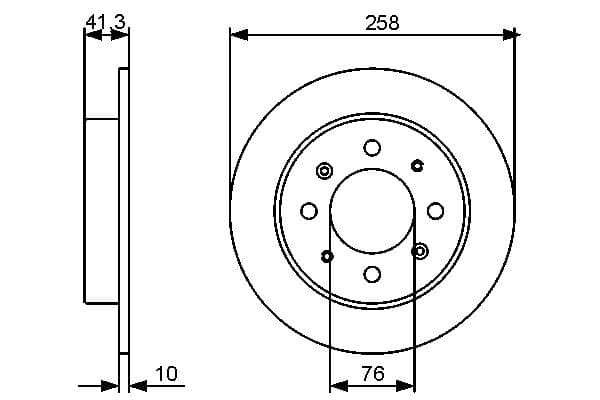 Bosch BD1272 Fren diski; arka küçük görsel 5