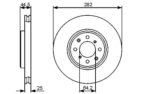 Bosch BD1276 Fren diski; ön küçük görsel 5