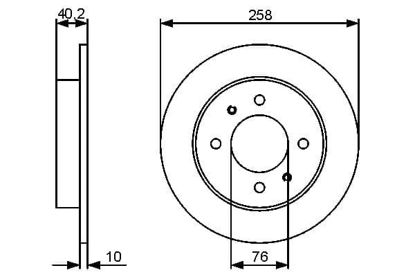 Bosch BD1342 Fren diski; arka küçük görsel 5