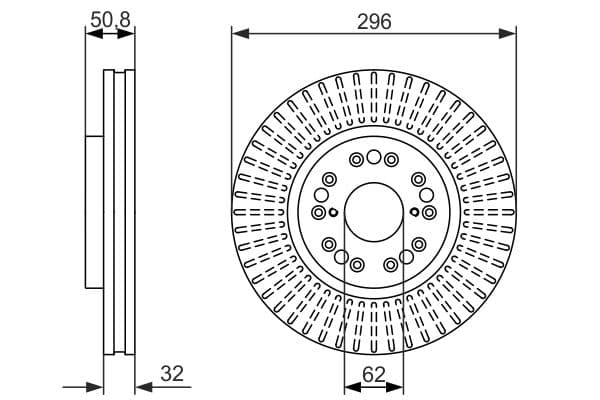 Bosch BD1343 Fren diski; ön küçük görsel 5