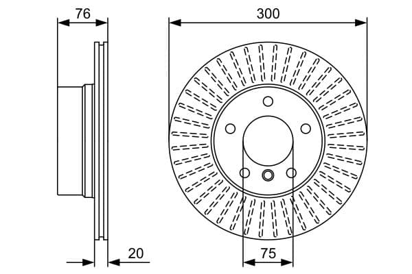 Bosch BD1356 Fren diski; arka küçük görsel 5