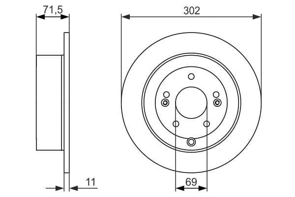 Bosch BD1365 Fren diski Premium2; arka küçük görsel 5