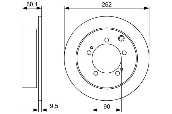 Bosch BD1366 Fren diski; arka küçük görsel 5